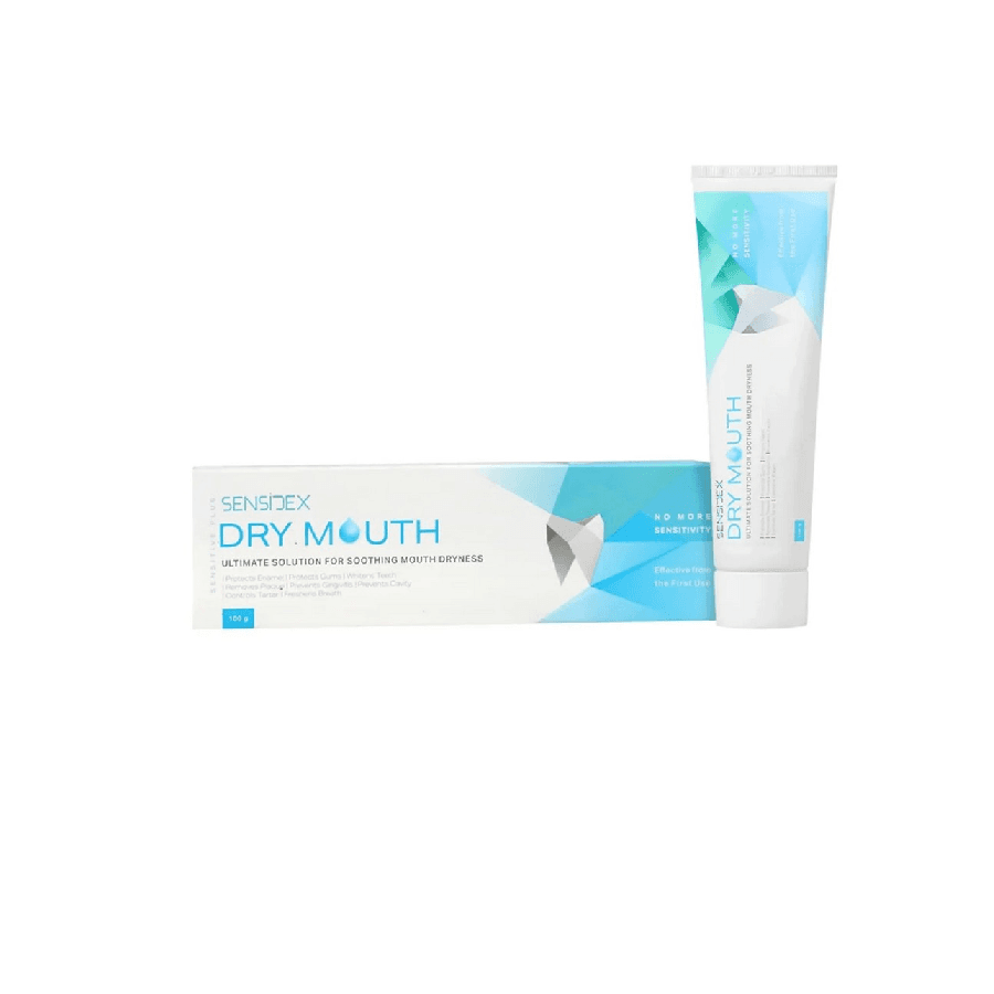 SENSIDEX_ خمیر دندان ژلی کامل حاوی هیالورونیک اسید مدل DRY MOUTH CARE