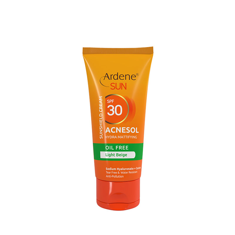 آردن سان - کرم ضدآفتاب Acnesol SPF30 فاقد چربي مرطوب کننده - بژ روشن