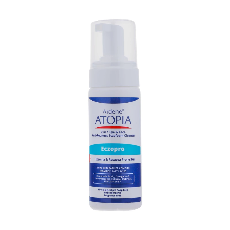 آردن آتوپیا Eczopro - فوم شوینده بسیار ملایم صورت و اطراف چشم ( پوست خیلی خشک و مستعد قرمزی)