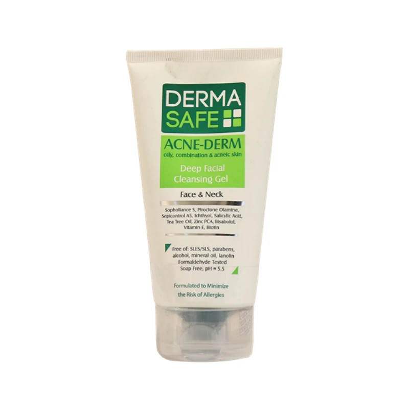 Derma Safe - ژل شستشوی صورت مخصوص پوستهای چرب